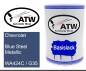 Preview: Chevrolet, Blue Steel Metallic, WA424C / G35: 500ml Lackdose, von ATW Autoteile West.